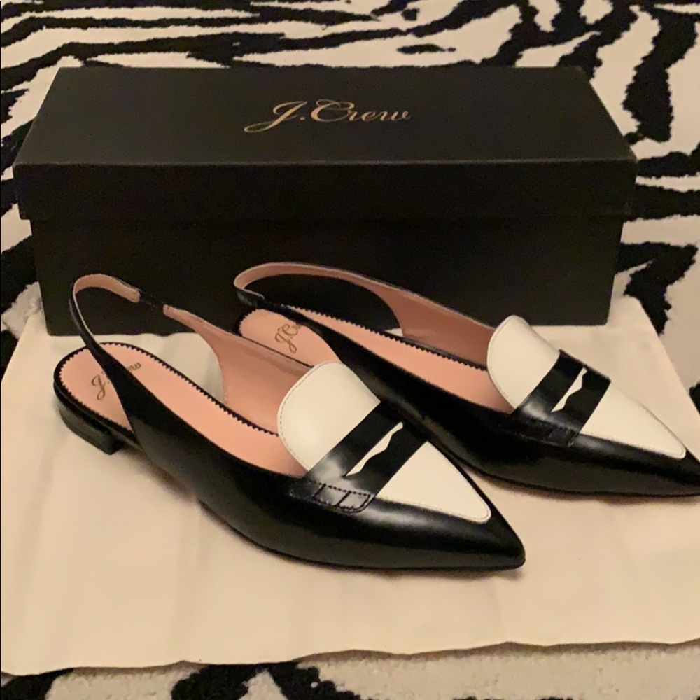 NWT!! J.Crew Gwen slingback loafer flats